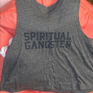 Spiritual Gangster Varsity Crop Tank